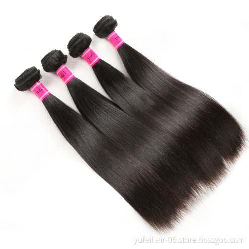 Peruvian Straight 4 Bundles Virgin Straight Hair Bundles Deal Cheap Human Hair Natural Black Hair China